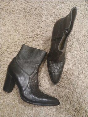 Leather Western Boots